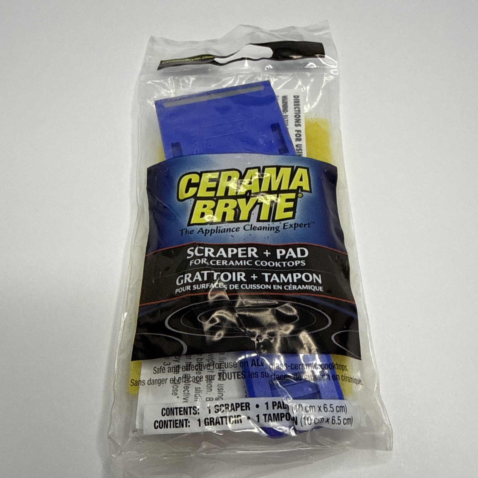 Cerama Bryte Stovetop Cleaner Kit, Cooktop Cleaner, Scraper & Pads
