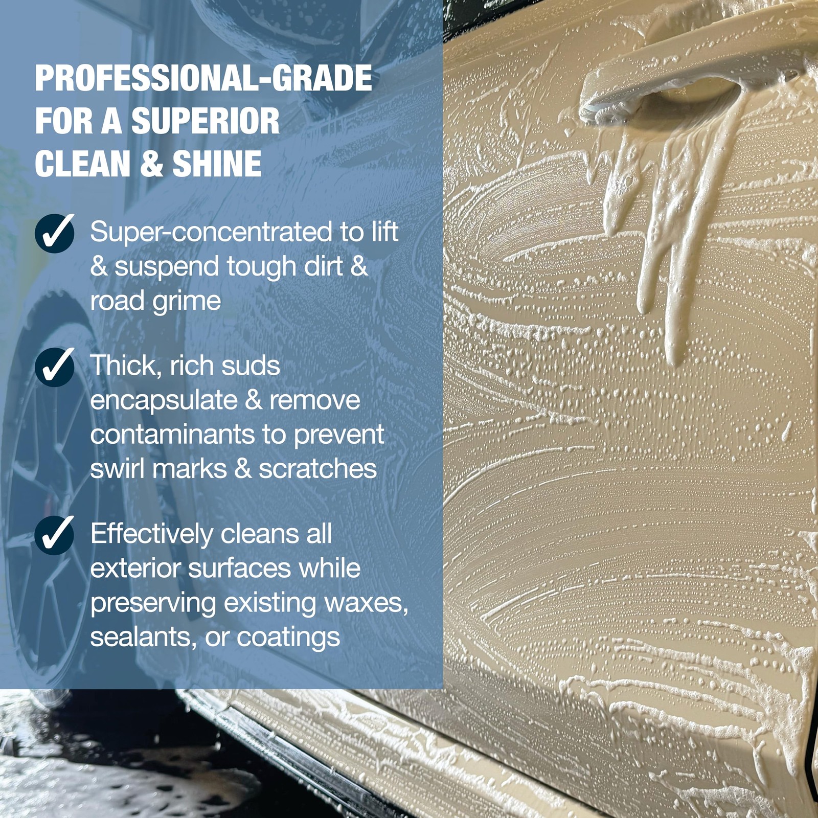 Splash & Shine – Premium Foaming Car Wash Soap & Wax | Tough Dirt Removal & S…