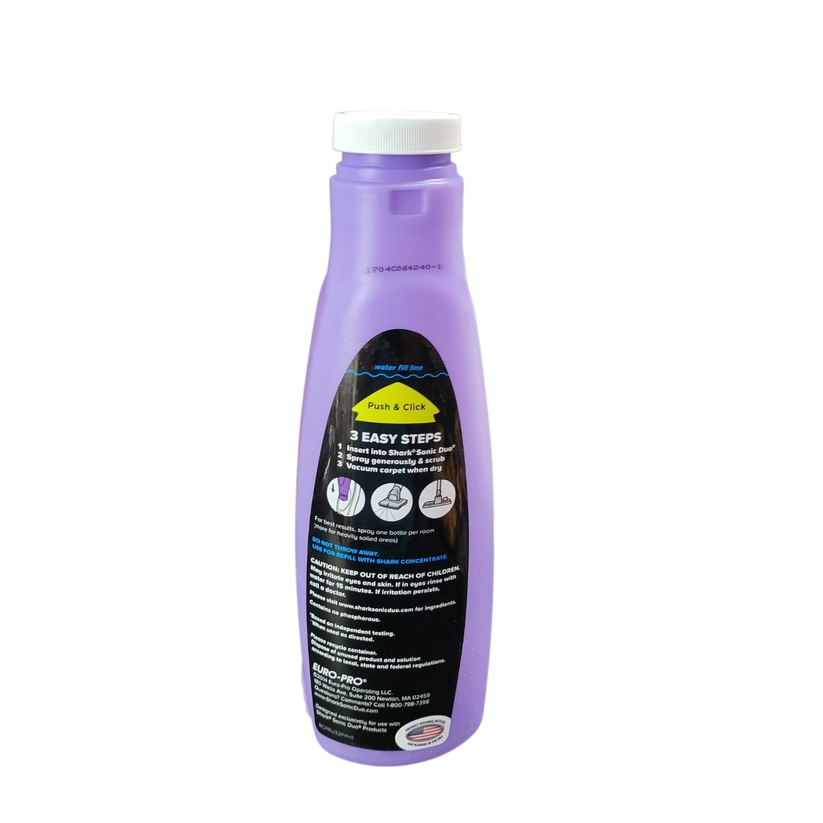 Shark Sonic Duo No Rinse Carpet Cleaner English Lavender 32 oz New Sealed