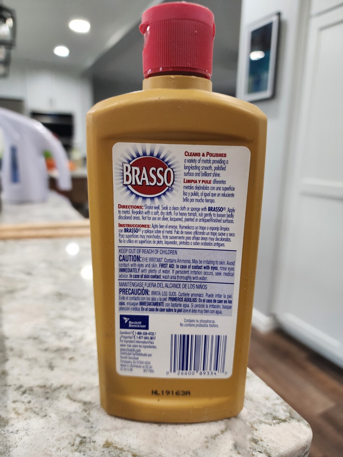 Brasso Metal Polish Brasso 26600-89334 Polish- 8oz