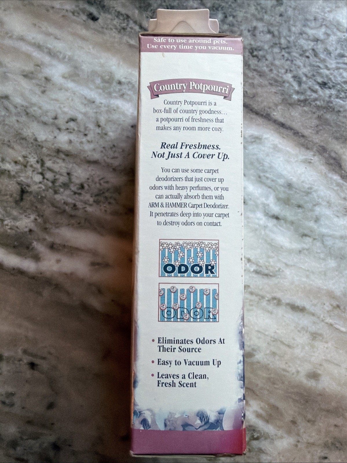 VTG 1997 ARM & HAMMER CARPET DEODORIZER Country Potpourri , 32oz Eliminate Oder