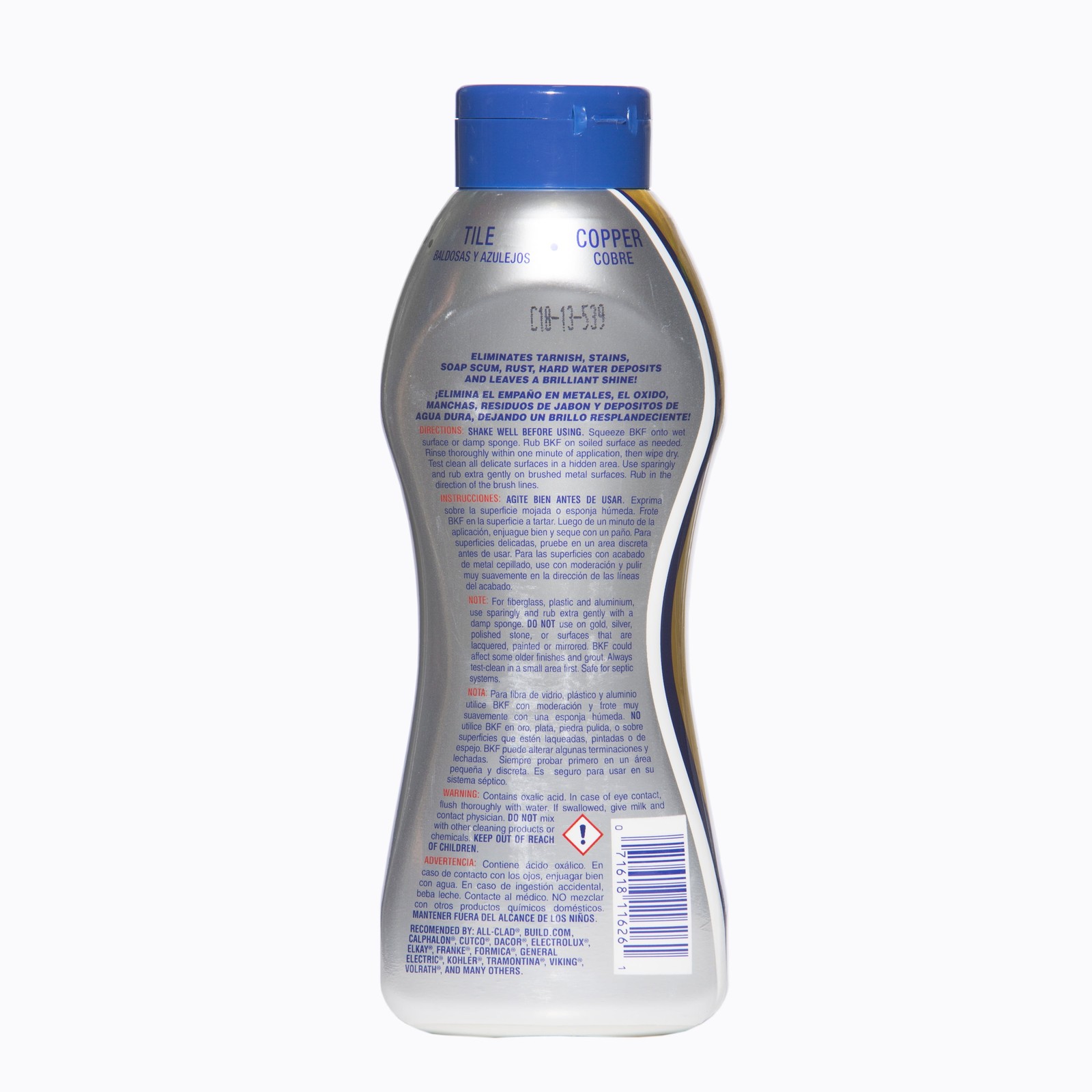 Bar Keepers Friend Soft Cleanser, 26 oz Squeeze Bottle, Citrus, 6/Carton