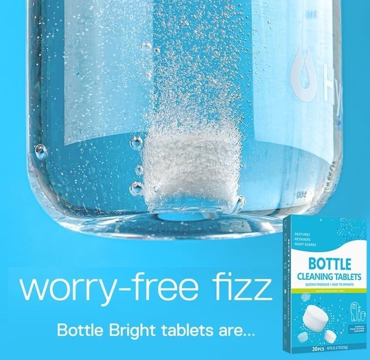 30 Pack Bottle Bright Cleaning Tablets,Water Bottle Cleaner,Removing Limescal…