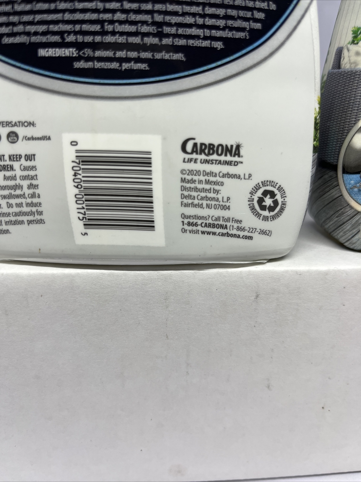 Lot of 2 Carbona Pro Oxy Outdoor Cleaner 2-1 Stain Removal Scrub Brush 22oz ea
