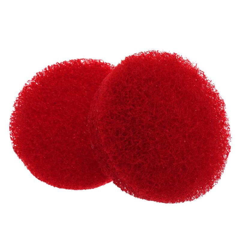 4 Inch 100mm Red Round Flocking Scouring Pad Nylon Fiber Abrasive Sanding Discs