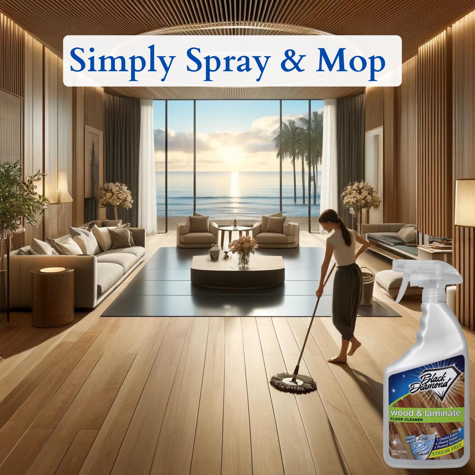 Wood & Laminate Floor Cleaner: For Hardwood, Real, Natural & Engineered Floor…