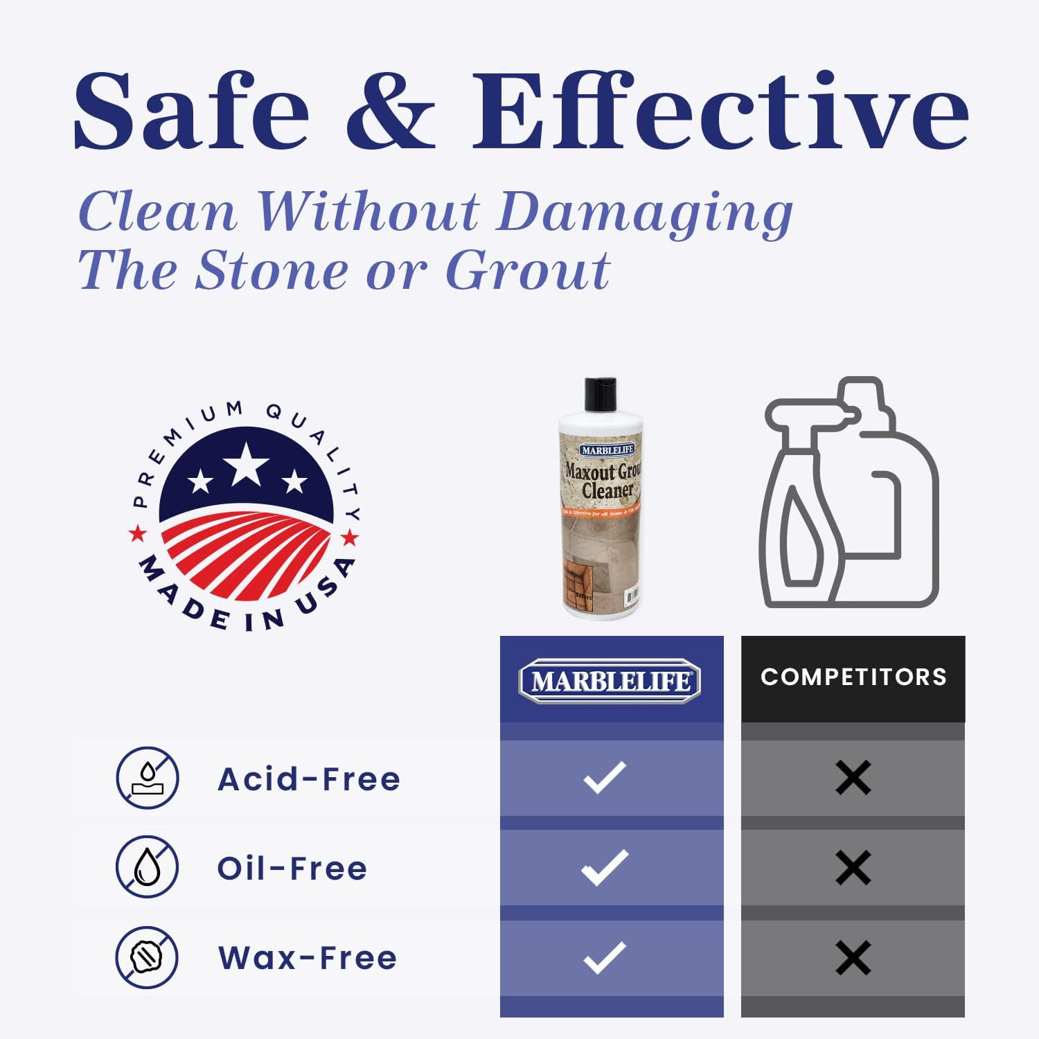 Maxout Deep Grout Cleaner, Powerful Tile and Floor Cleaning Liquid, Ready to Use