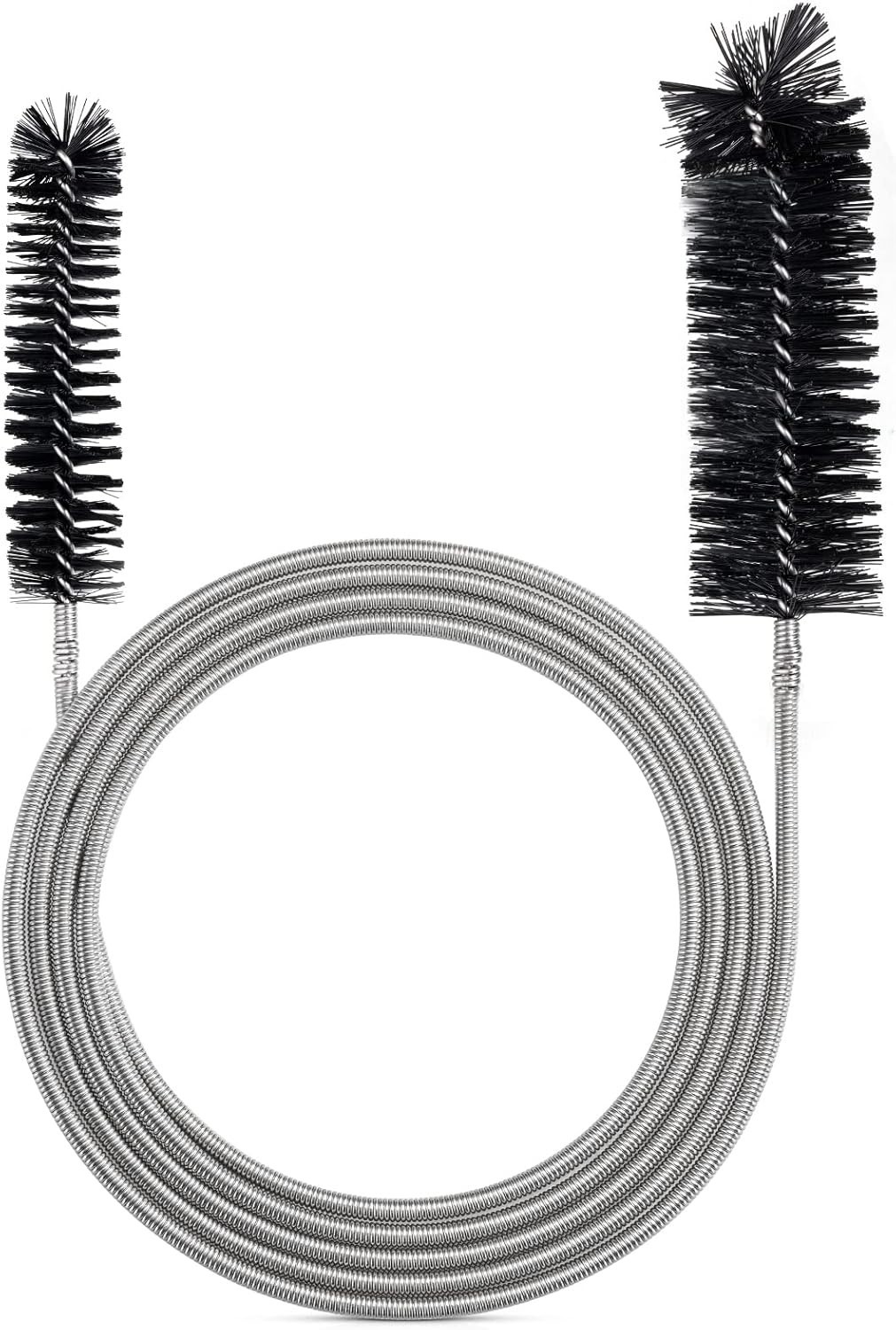 67-Inch Flexible Drain Cleaning Brush with Dual Heads for Efficient Maintenance