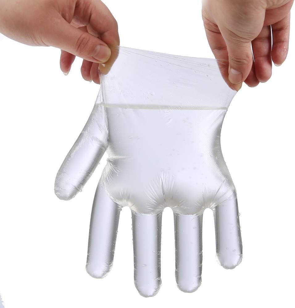 Brandon-super Disposable Food Prep Gloves One Size (Pack of 500), Transparent