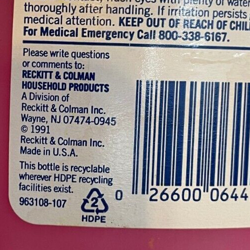 Bully Swish Country Potpourri Toilet Bowl Cleaner NOS 1991 USA Reckitt & Colman
