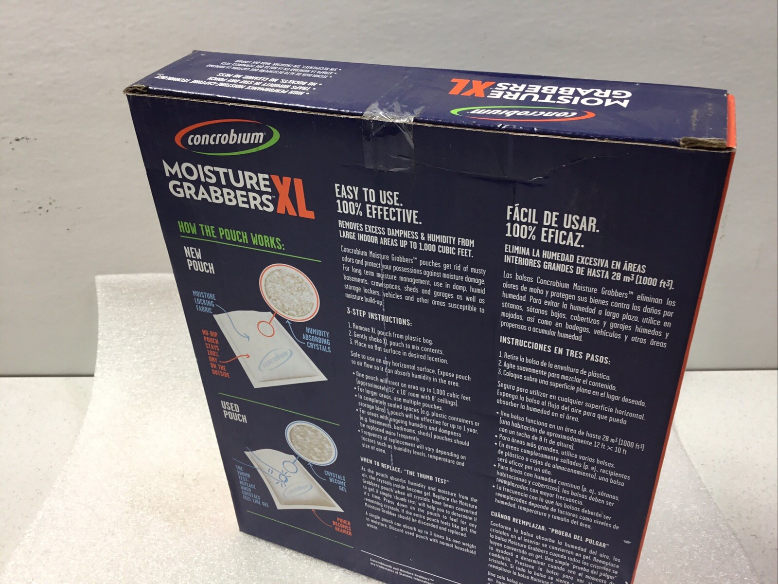 Concrobium Moisture Grabbers XL 35.3 oz. No Scent Humidity-Absorbing Pouch