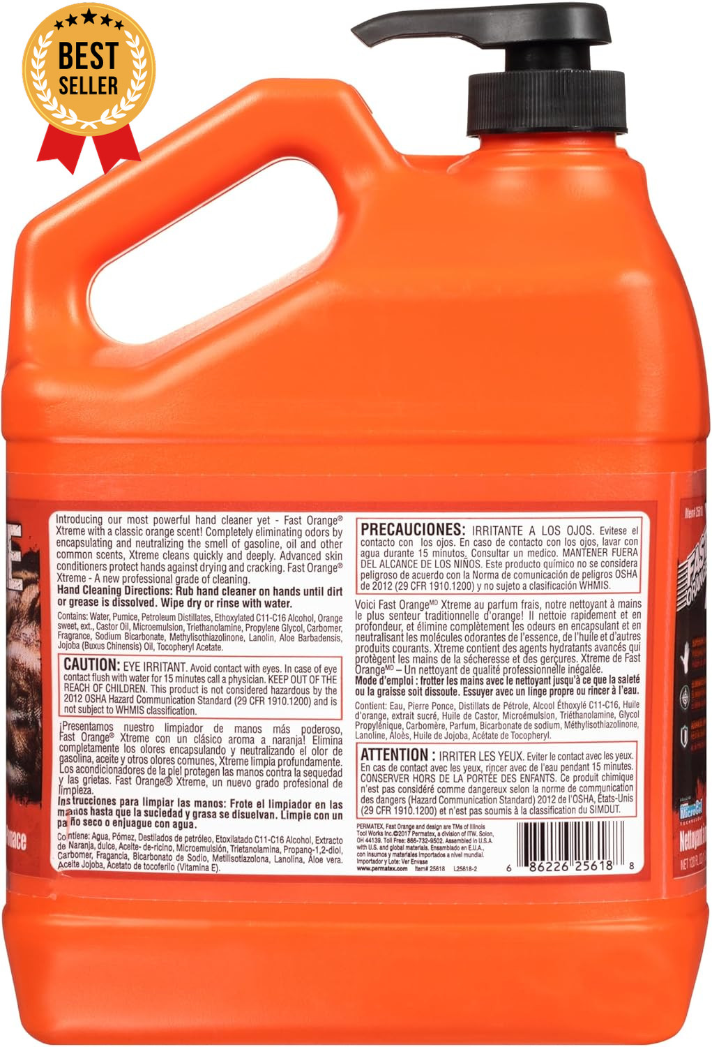 25618 Xtreme Hand Cleaner 1 Gallon 128 Fl Oz Heavy Duty Cleaner Pack of 1