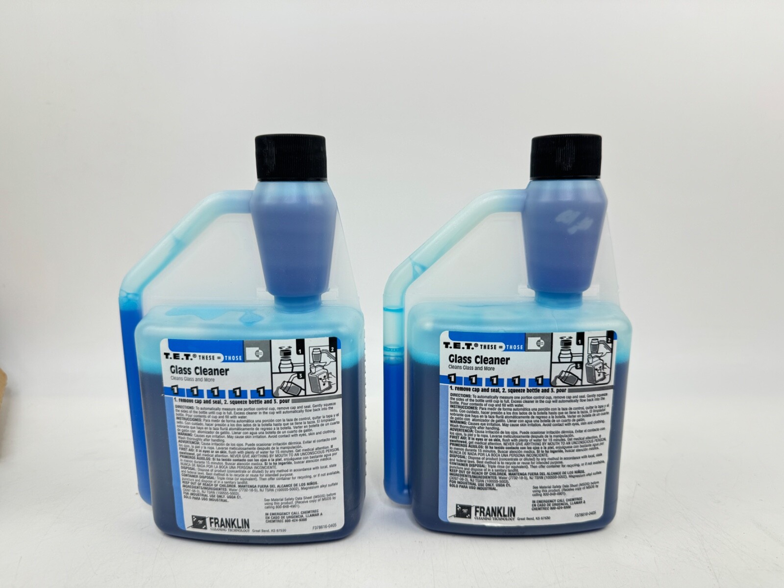 Franklin Cleaning Technologies T.E.T. Glass Cleaner F378616 2/16 FL. OZ. Bottles