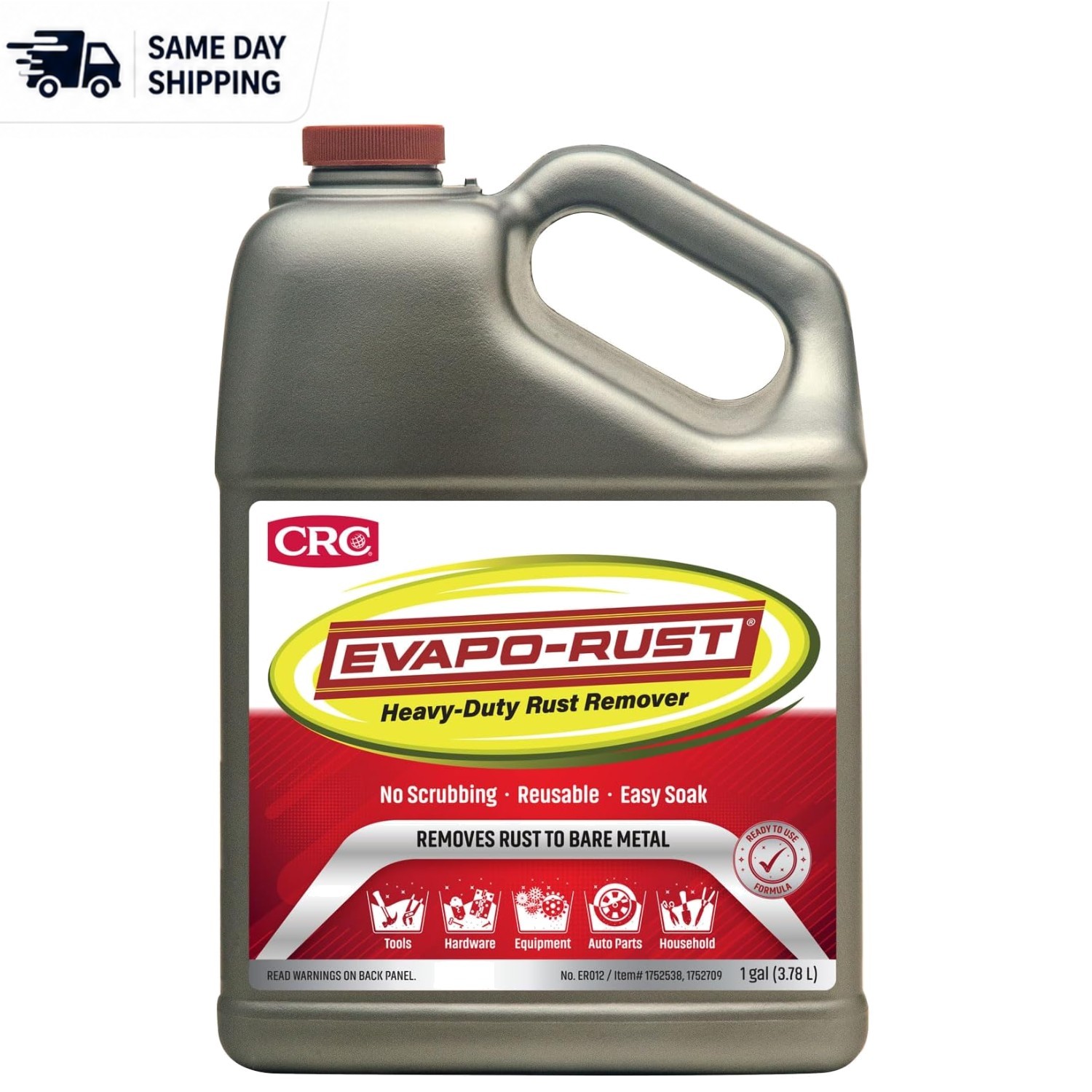 Super Safe 128 Fl. Oz. Rust Remover – Non-Corrosive & Water-Based Metal Cleaner