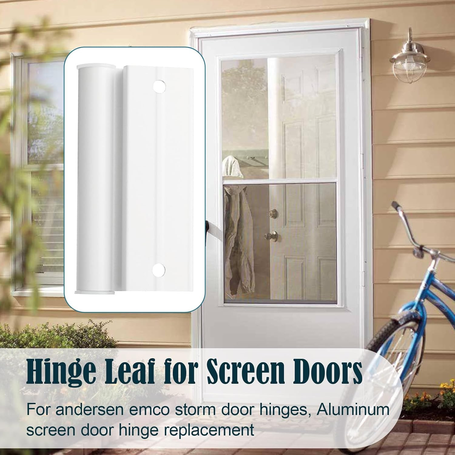 Lower Screen Door Hinge Leaf for Anderson Storm Door Hinge Replacement | Compati
