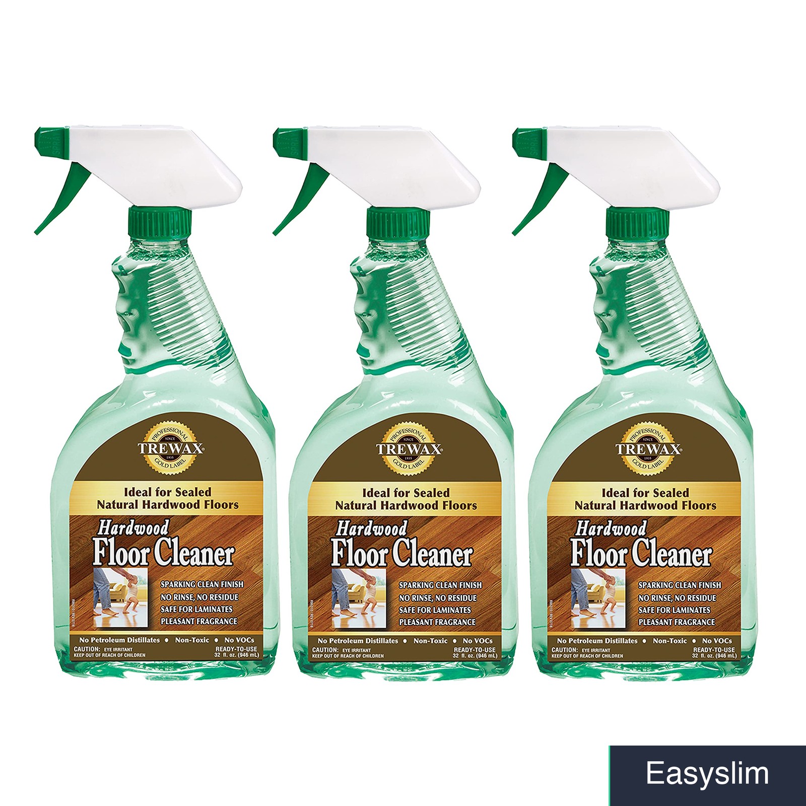 Hardwood Floor Cleaner Ready-to-Use 32 Fluid Ounce 3 Bottles pH Balanced