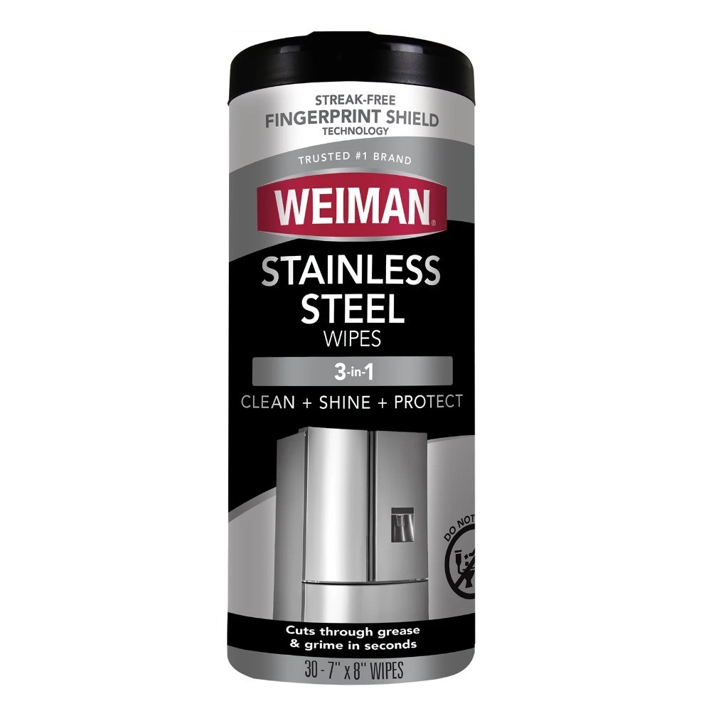 Stainless Steel Cleaning Wipes for Appliances Streak Free Shine 30 Count 2 Pack
