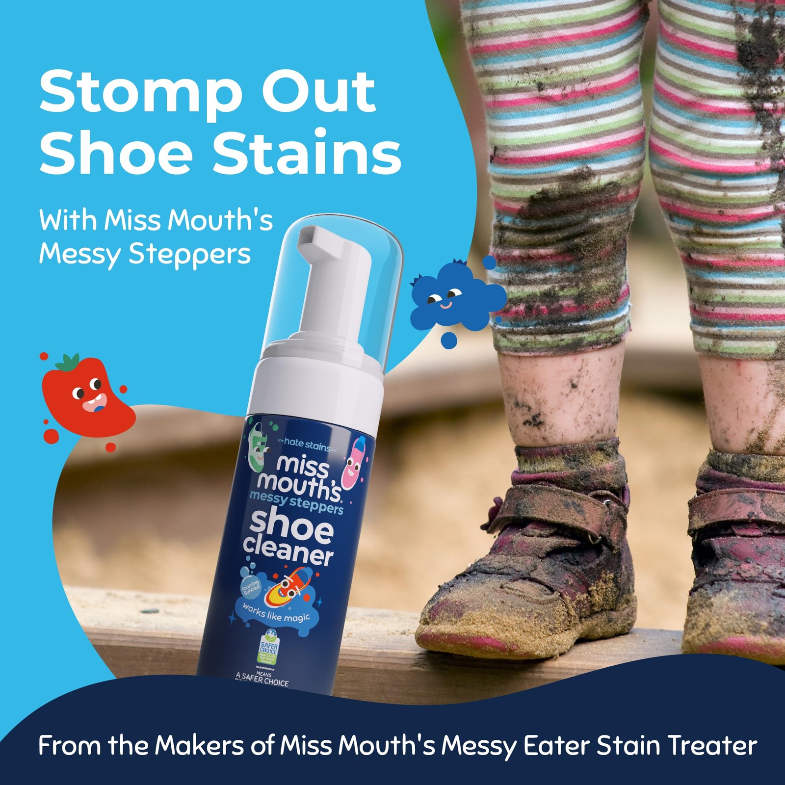 Miss Mouth s Messy Eater Stain Treater and Messy Steppers Shoe Cleaner Magic Duo