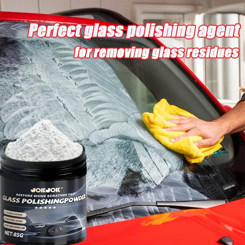 Multi-Purpose Bathroom Polishing Powder – Glass And Faucet Cleaner, Hard…