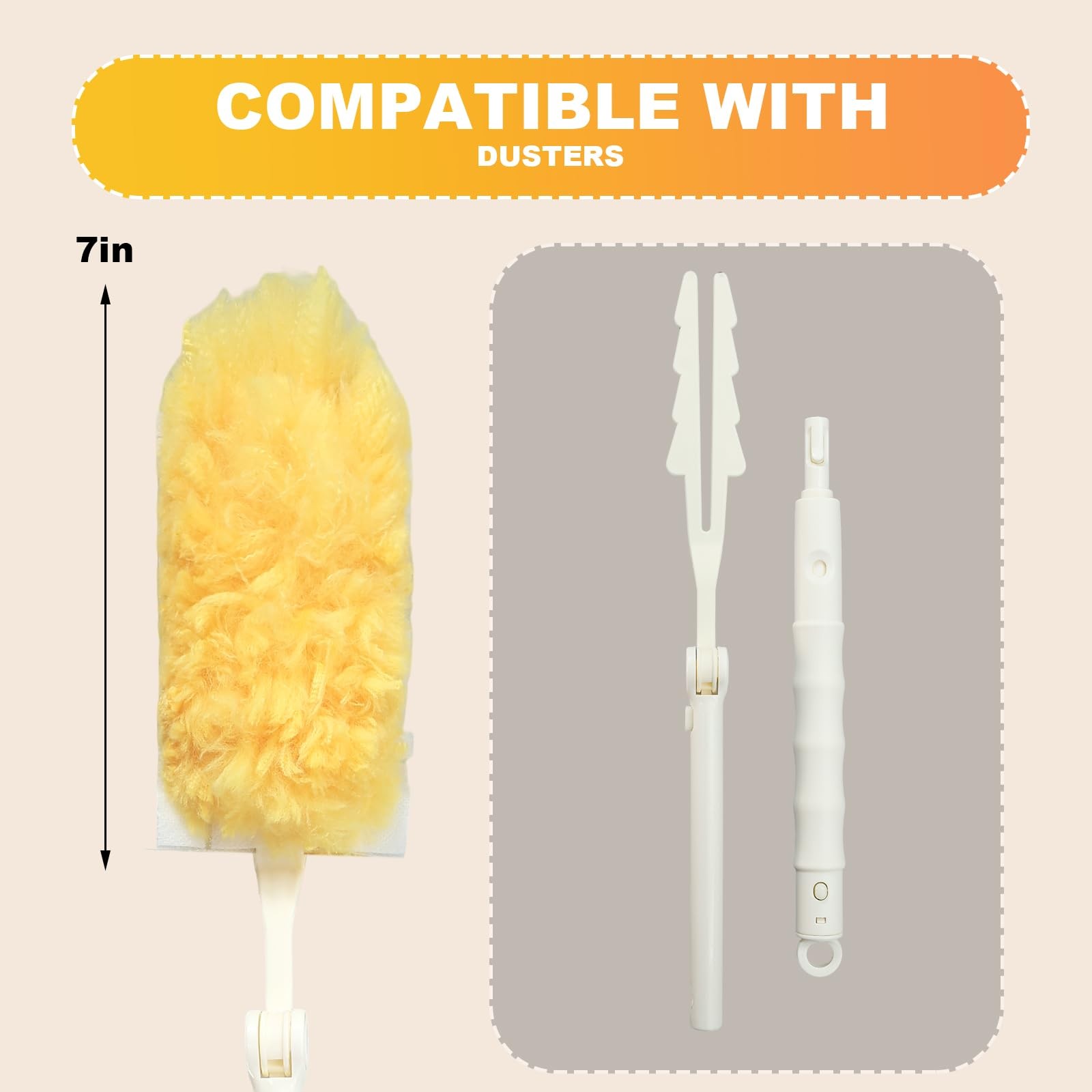 Heavy Duty Duster Refills, Disposable Dusters Kit for Cleaning, Multi Surface…