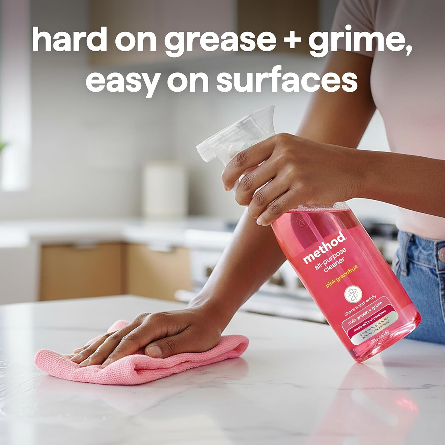 Method All-Purpose Cleaner Refill, Pink Grapefruit – Cuts Grease & Grime on Coun