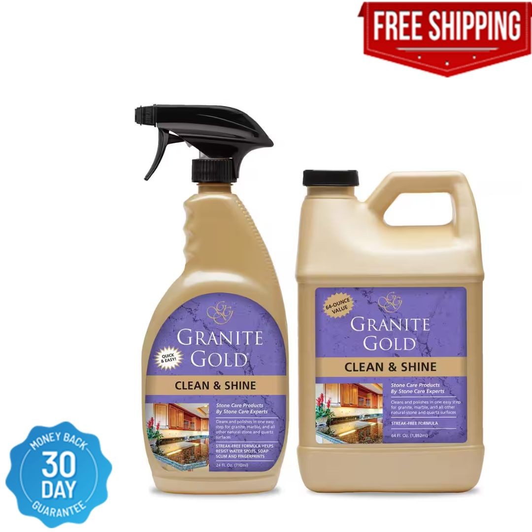 Granite Gold Clean Shine 88 Fl Oz Cleaner and Polish for Natural Stone