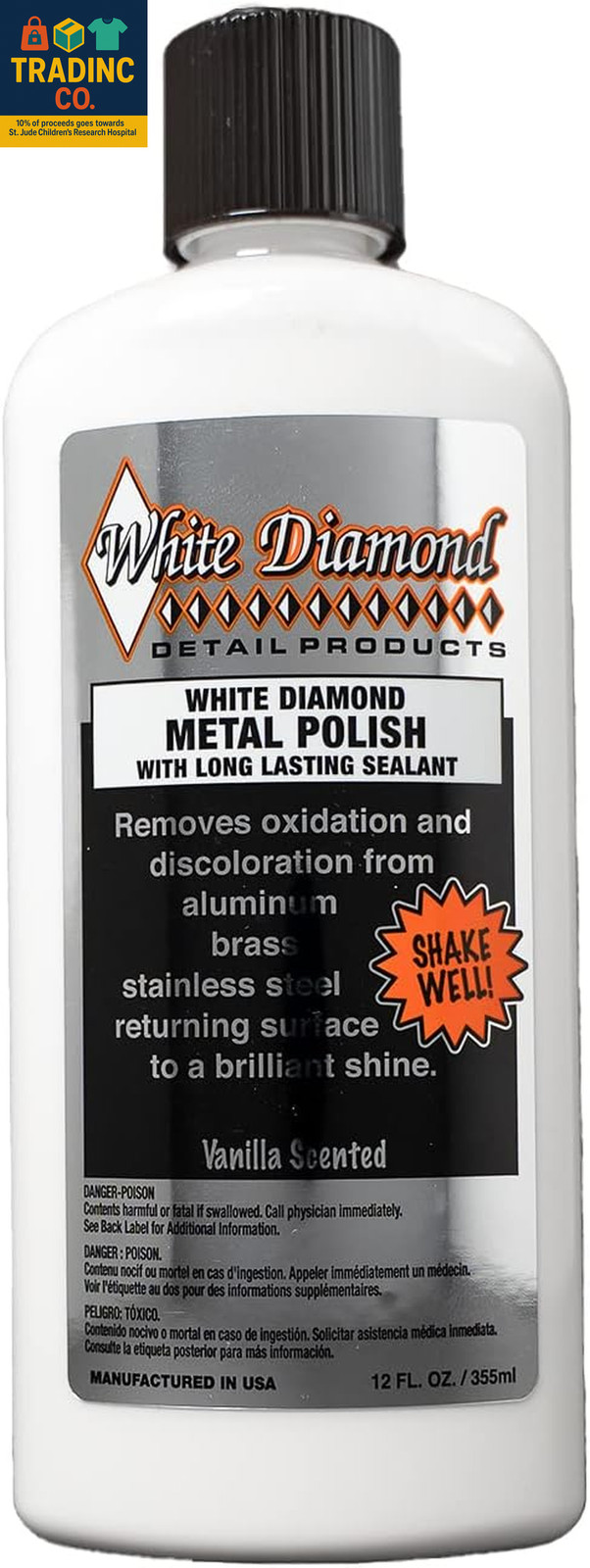 Metal Polish with Long Lasting Sealant, 12 Fl Oz Is a Cleaner, Polisher and Prot