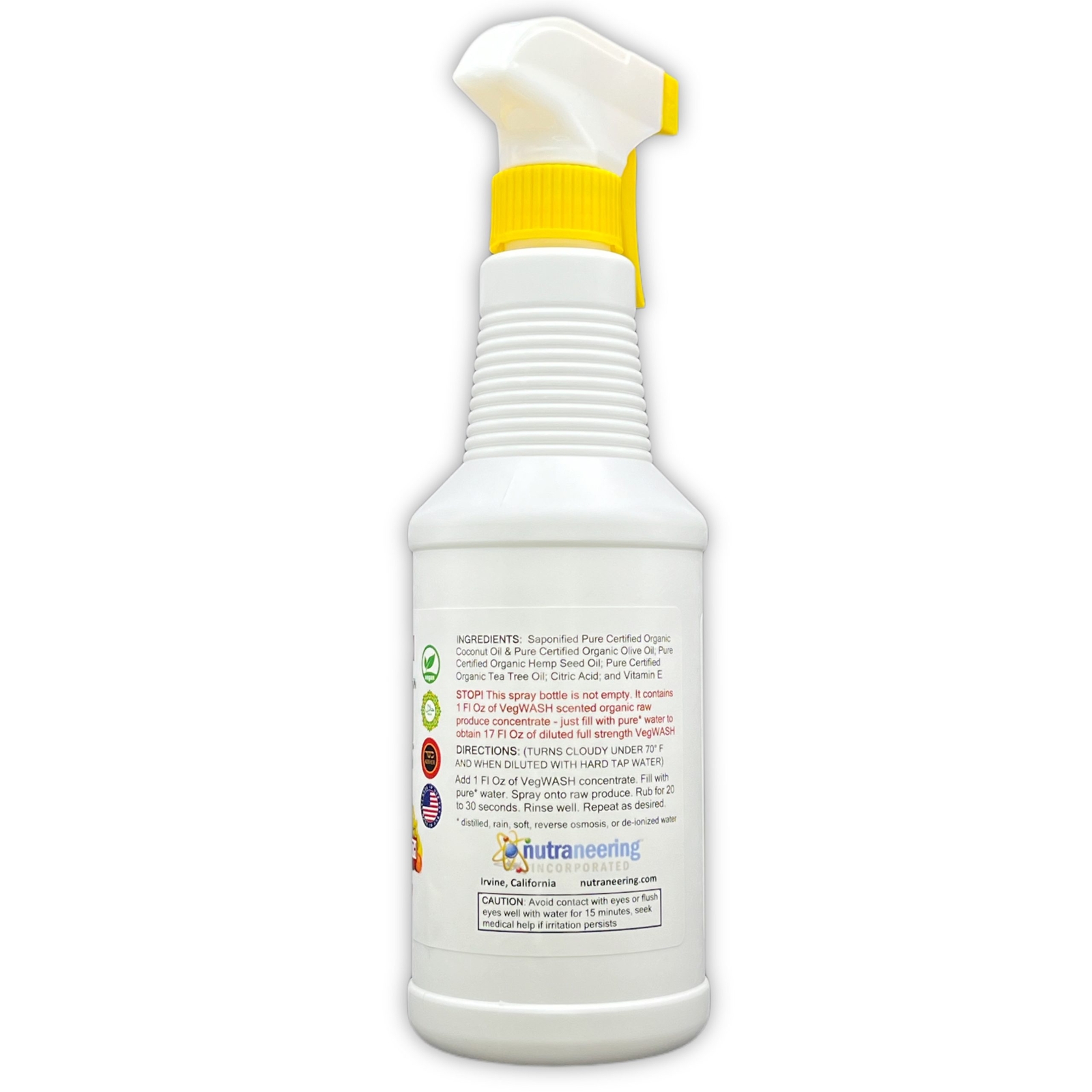 VegWASH™ Raw Produce Cleaner (Scented) – Just Add Water for 16.9 Fl Oz Spray