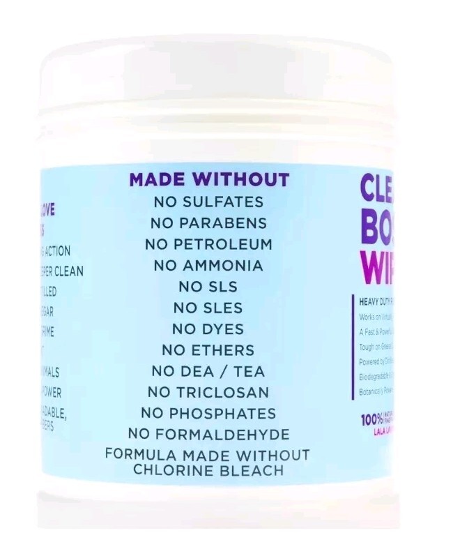 Joy CleanBoss Multi-Surface Lavender Cleaning Wipes 4-Pack Mega Tubs SEALED