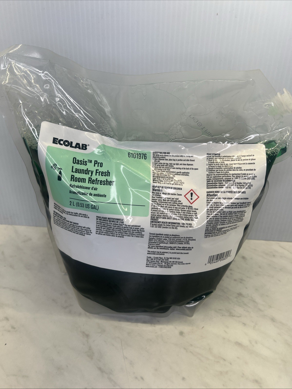 Ecolab Oasis Laundry Fresh Room Refresher 6101976 1-2L Bag