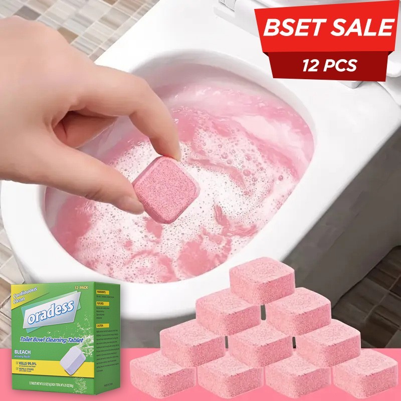 Toilet Bowl Cleaner Tablets, No Harsh Chemicals, Plant-based toilet Cleaner