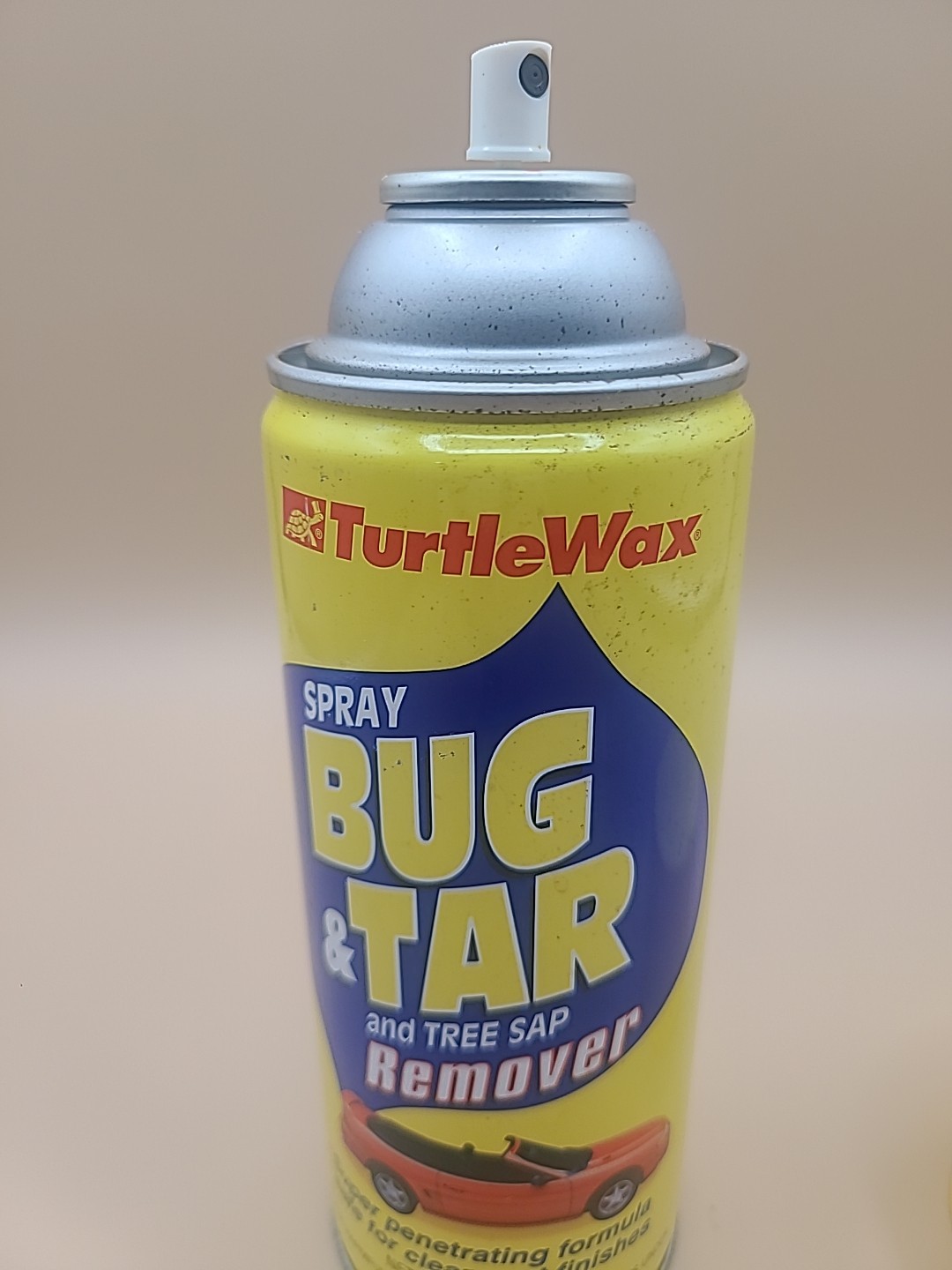 Vintage 1997 Turtle Wax Bug & Tar Remover SPRAY~12oz~Convertible Mustang