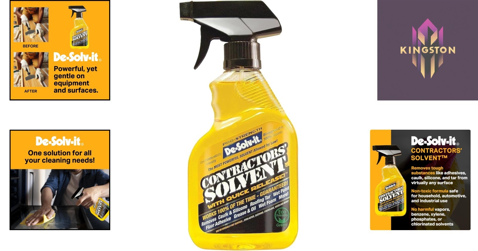 Orange-Scented Multi-Surface Adhesive Remover, 12oz – Non-Corrosive Formula
