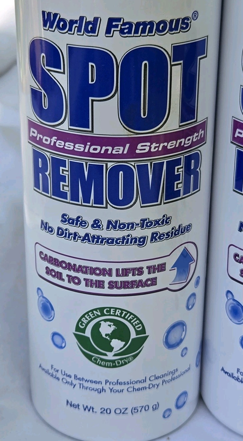 Chem-Dry Professional Strength Spot Remover 2 New 20oz Cans Green Certified USA