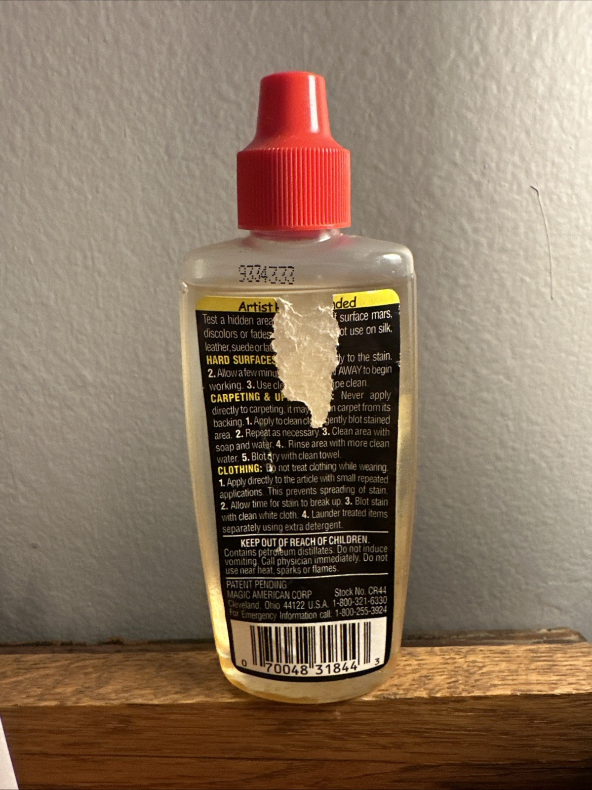 Goo Gone Crayon Away removes marks of arts crafts adhesives glue oil model paint