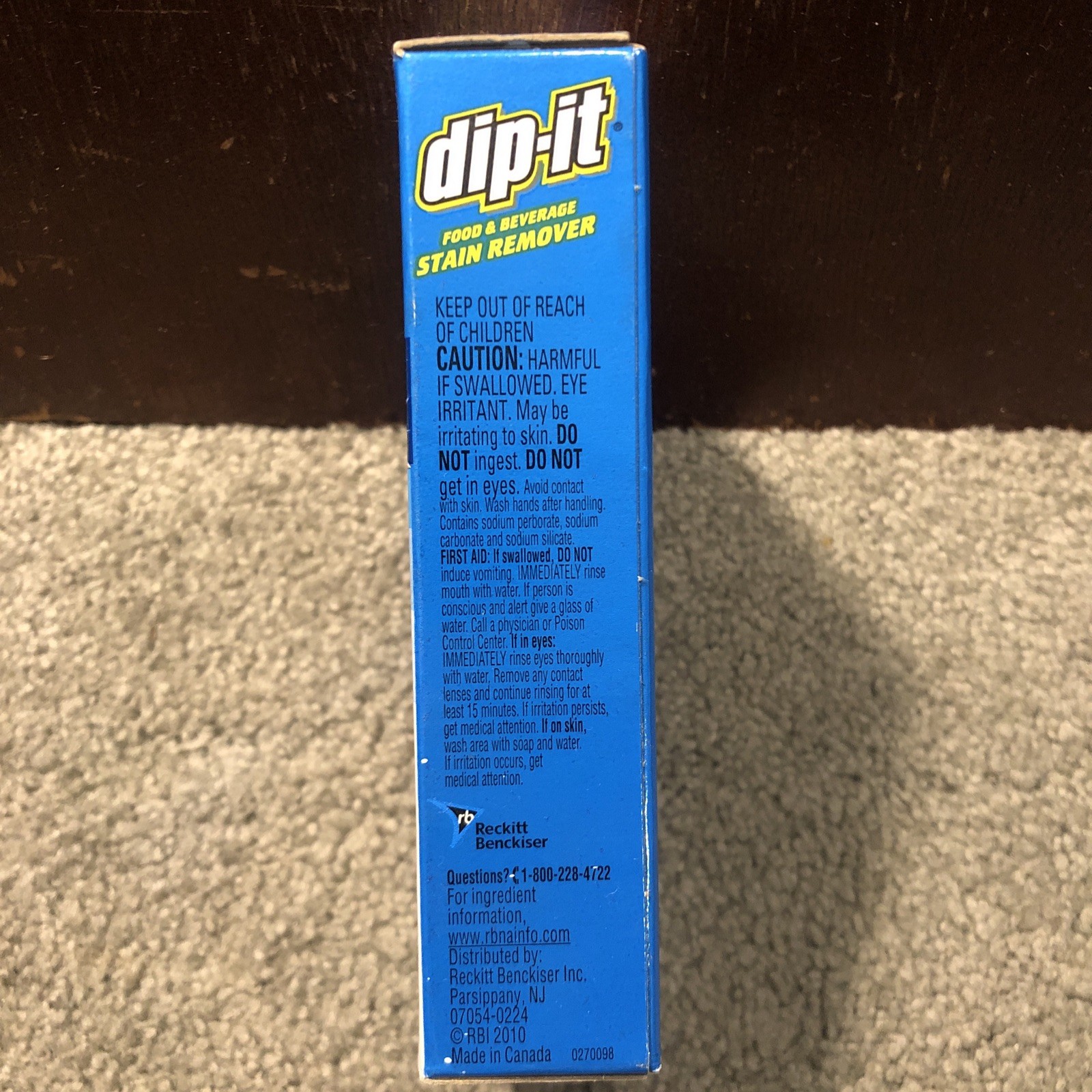 X7 Dip-It Food & Beverage Stain Remover for Metal, Porcelain & Glass, 5oz