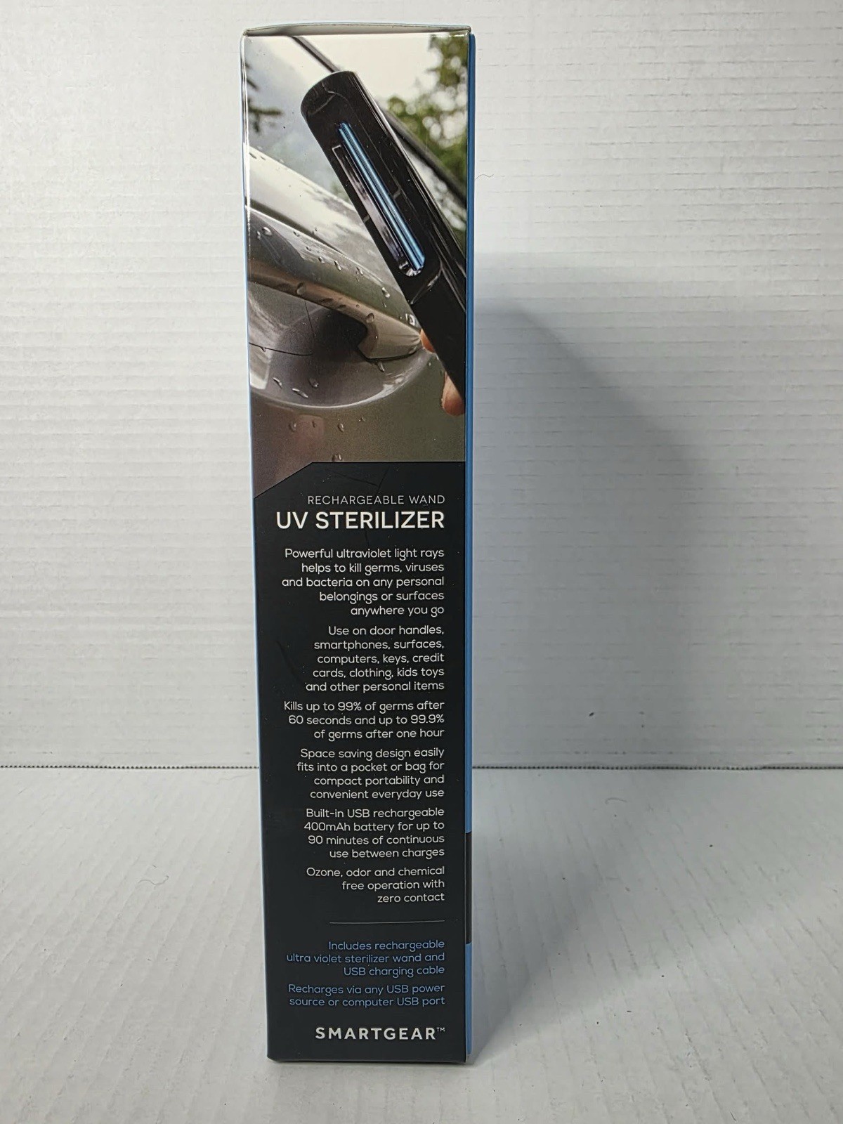 Smartgear Led Sterilization Wand New In Box Eliminates 99.9% Germs And Bacteria