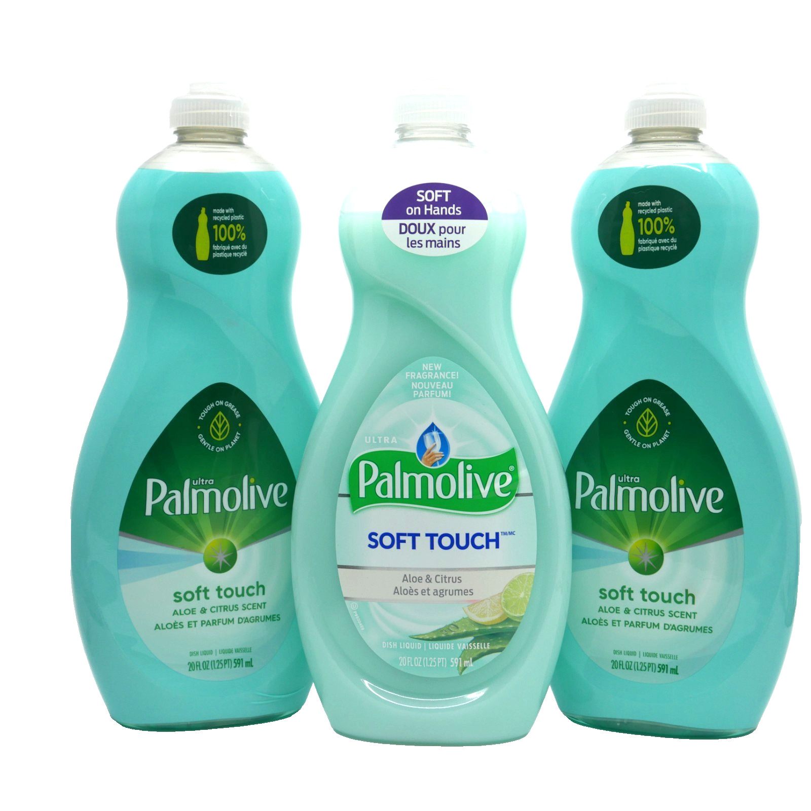 3 Palmolive Soft Touch Aloe & Citrus Dish Liquid 20 oz HTF Discontinued