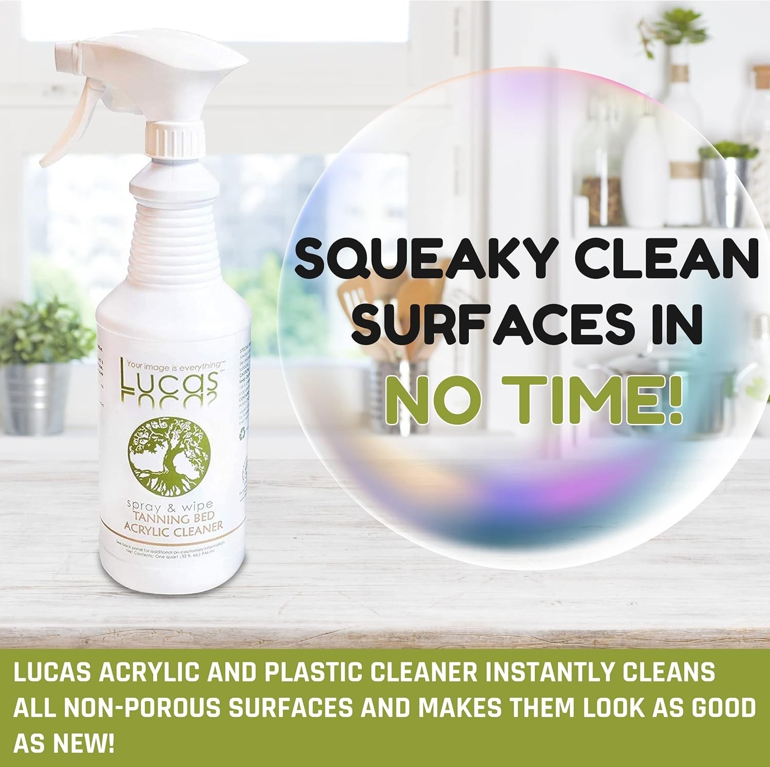 Acrylic Plastic Cleaner Spray 32oz Streak-Free Glass Car Window Restorer
