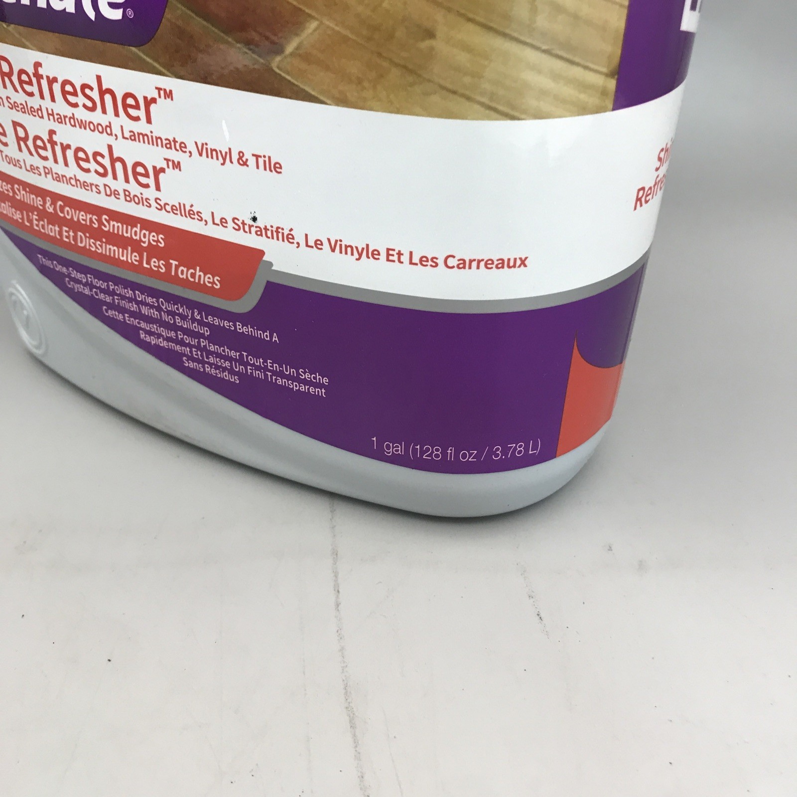 Rejuvenate Shine Refresher 1 Gallon One Step Floor Polish 128oz New