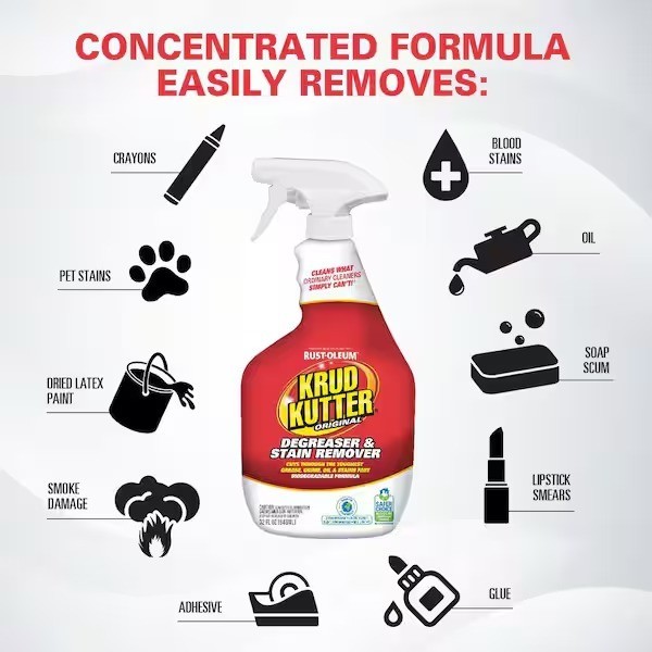 Krud Kutter (1 Quart) Liquid Cleaner and Degreaser for Grease on Multisurfaces