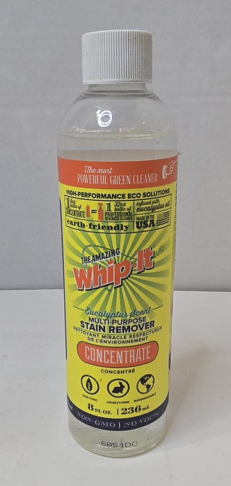 The Amazing Whip It Eucalyptus Scent Multi Purpose Concentrate Stain Remover 8oz