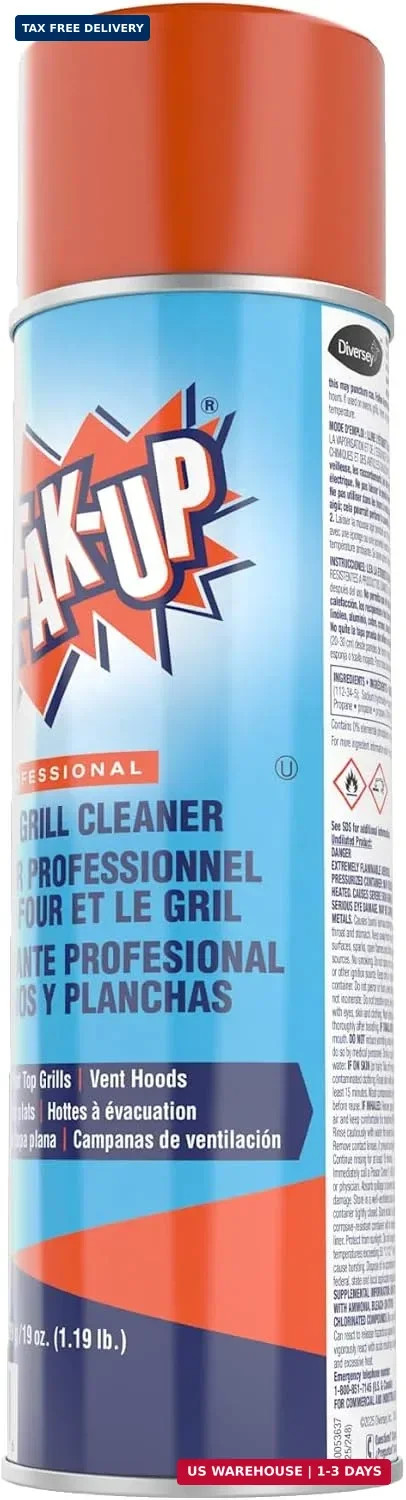 Diversey Break-Up Oven & Grill Cleaner, Aerosol Spray, 19 oz, 6 Pack | Heavy Dut