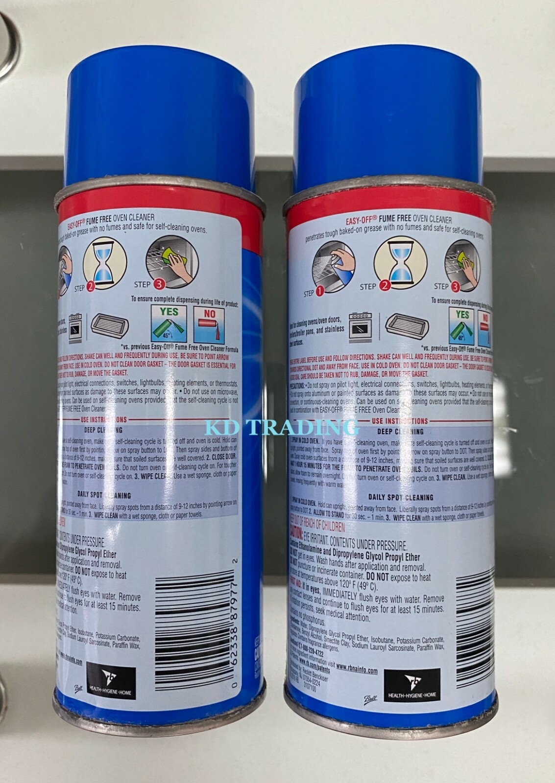 (2-Pack) Easy-Off FUME FREE Lemon Scent OVEN STAINLESS STEEL Grease CLEANER