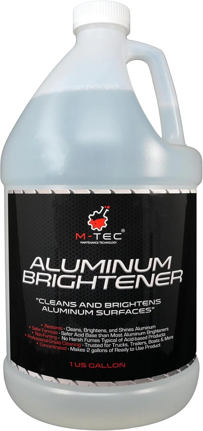 M-Tec Aluminum Brightener Concentrate, Heavy-Duty Aluminum Cleaner for Trailers,