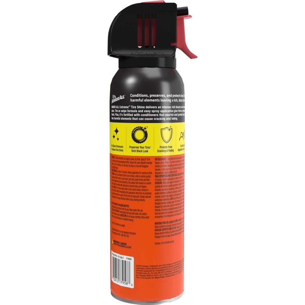 Holiday Stocking Stuffer Tire Shine Spray 15 fl oz Extreme Gloss Car Detailing