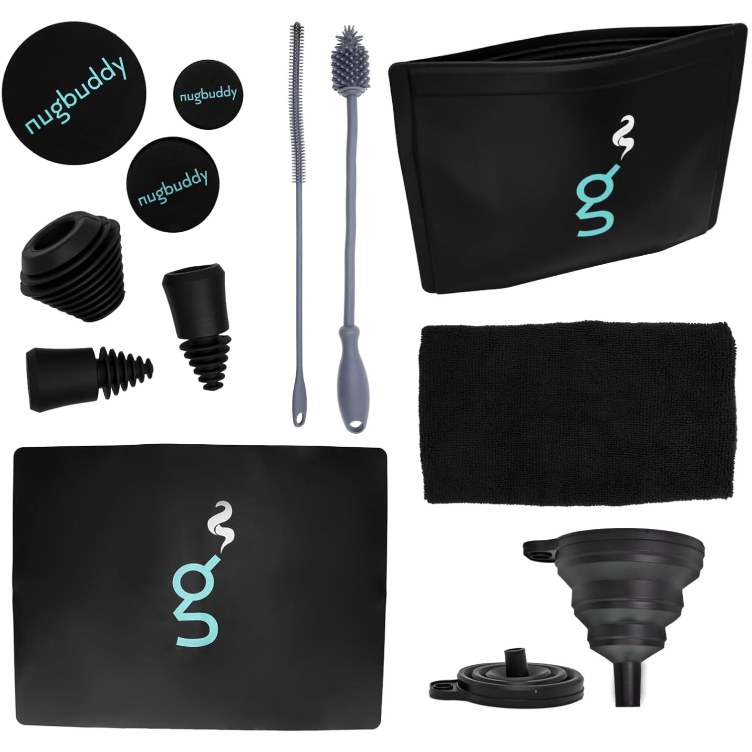 Ultimate Glass Cleaning Kit: Reusable Silicone Accessories & Soaker Bag Included