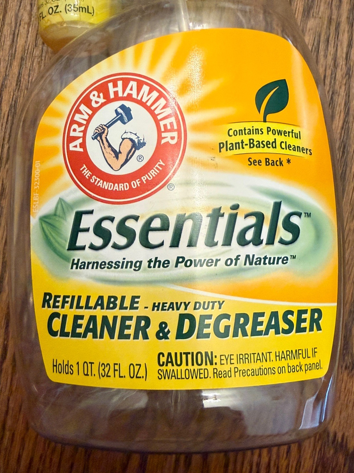 Arm & Hammer Essentials Refillable Cleaner & Degreaser Bottle + 5 Refills ~ NOS