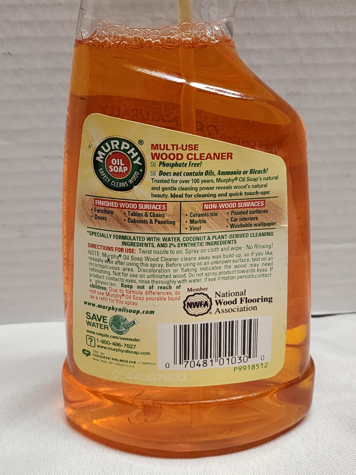 70% Full Murphy’s Oil Soap Clean & Shine Multi-Use Orange Wood Cleaner 22 oz