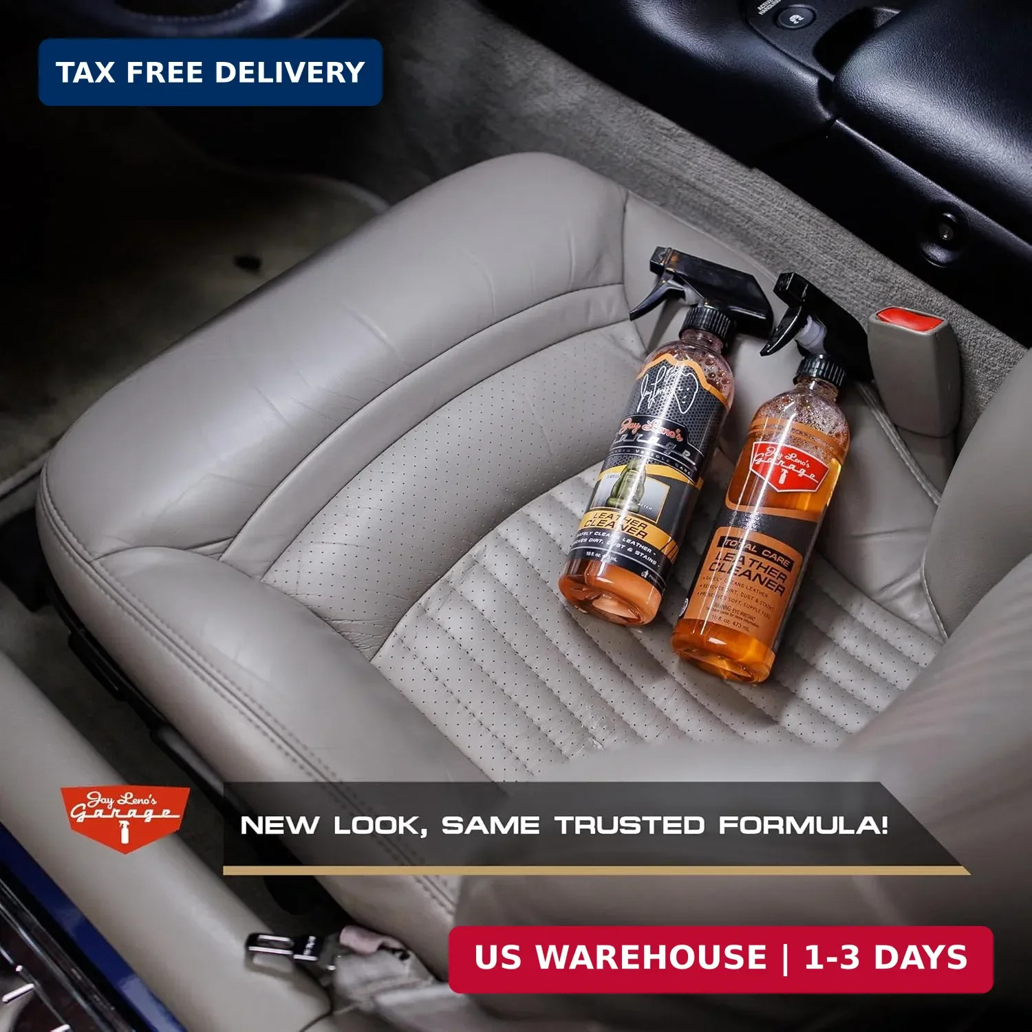 Jay Leno’s Garage Leather Cleaner and Conditioner for Car Interior – Advanced Ca